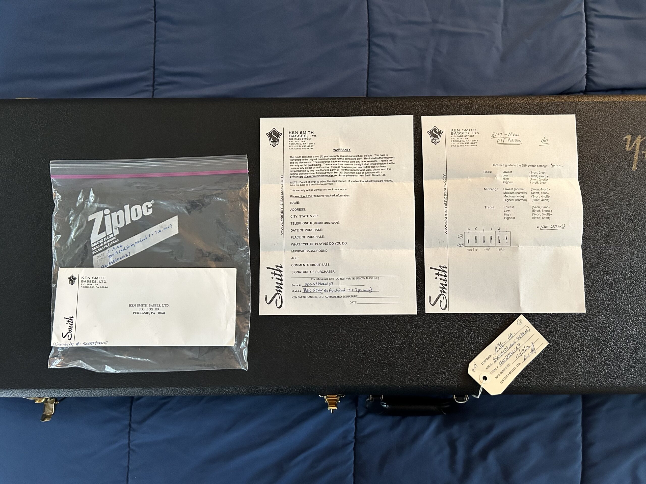 2006 Ken Smith BRSEG Elite Walnut top. Bubinga Mint 7/7 - Image 5